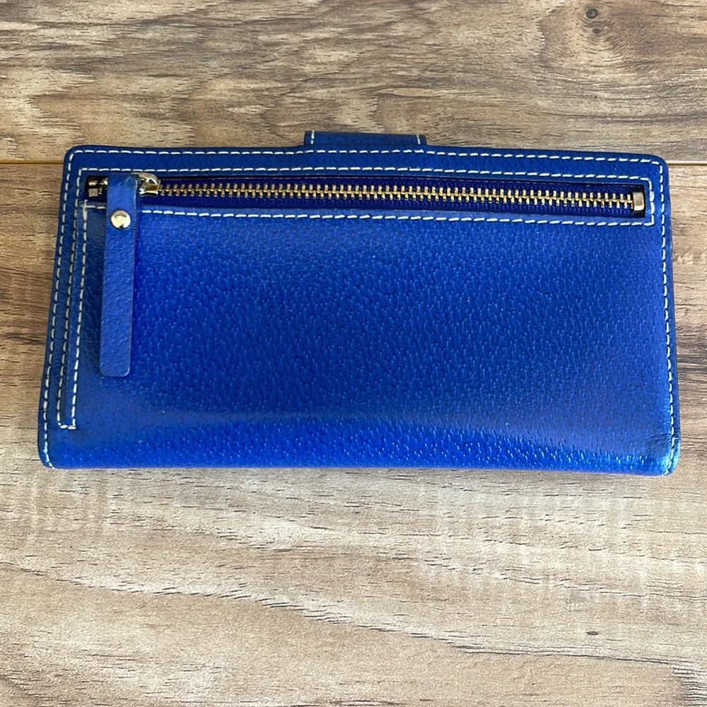 Pre-owned Kate Spade Blue Leather Wallet